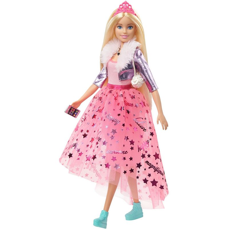 Barbie Roupas Vestido Rosa com Corações e Acessórios - Bumerang Brinquedos