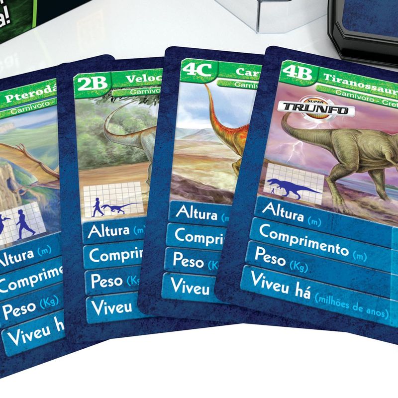 Jogo de Carta - Super Trunfo - Dinossauros GROW