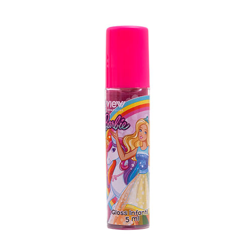 Gloss Infantil - Barbie Com Unicornio - Roxo VIEW