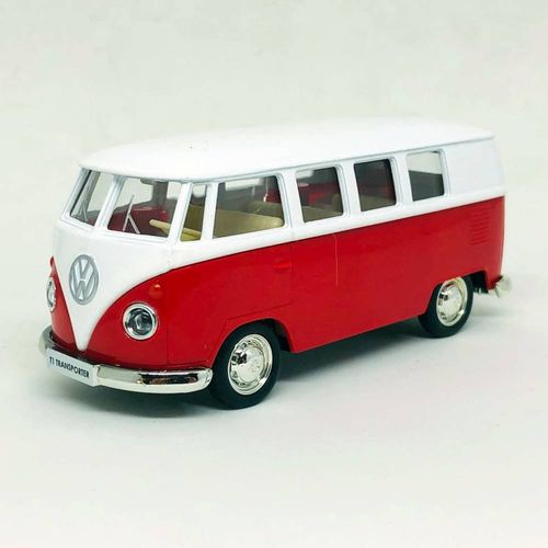 Carro Die Cast Hot Wheels 1:32 Sons e Luzes - Volkswagen T1 Transporter CALIFORNIA