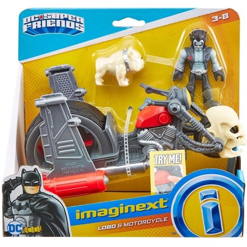 Conjunto Imaginext Batveiculos - Lobo e Motocicleta MATTEL