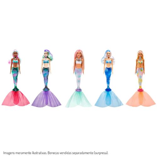 Boneca Barbie - Color Reveal Sereia MATTEL
