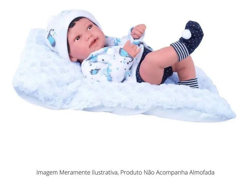 Boneca Bebê Reborn Anny Doll Menina Vinil Macio - Cotiplas