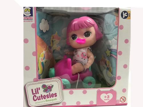 Boneca Lil Cutesies - Quadriciclo Rosa COTIPLAS