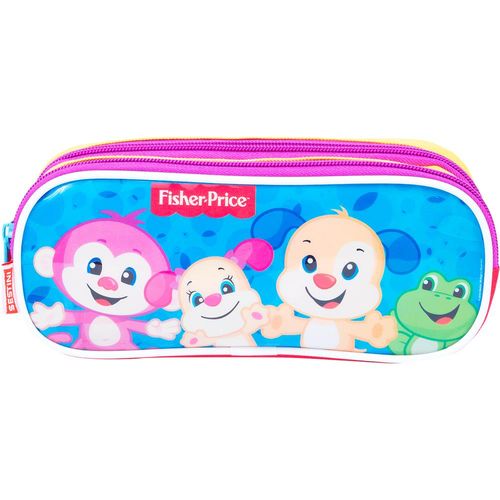 Estojo Infantil 02 Compartimentos Fisher Price Aprender e Brincar SESTINI