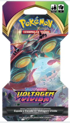 Pokemon EE4 Blister Unitario - Espada e Escudo Voltagem Vivida - Orbeetle Vmax COPAG DA AMAZONIA
