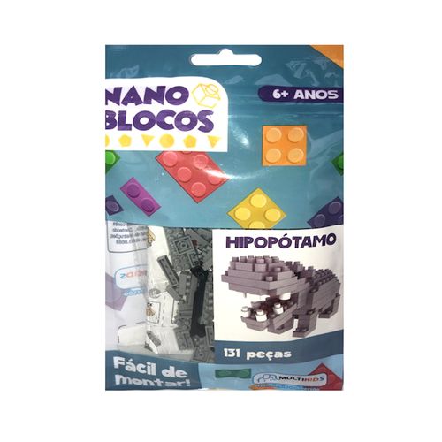 Nano Blocos Multikids - Animais Sortidos - Hipopotamo MULTIKIDS