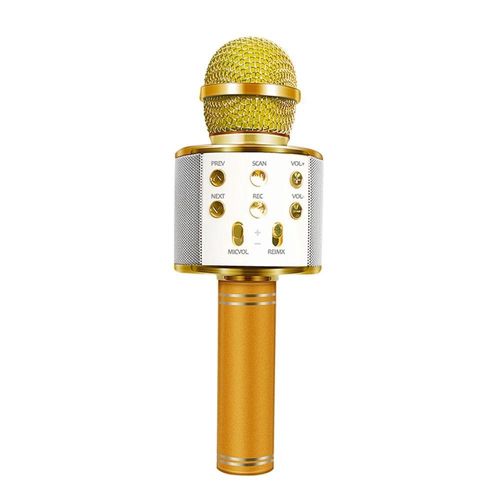 Microfone Bluetooth - Dourado TOYNG