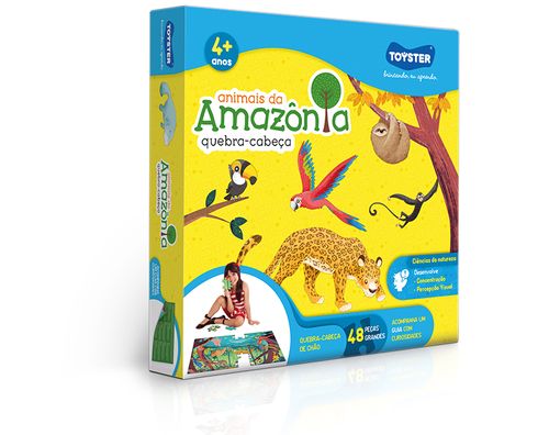 Quebra - Cabeca Grandao 48 Pc - Animais da Amazonia TOYSTER