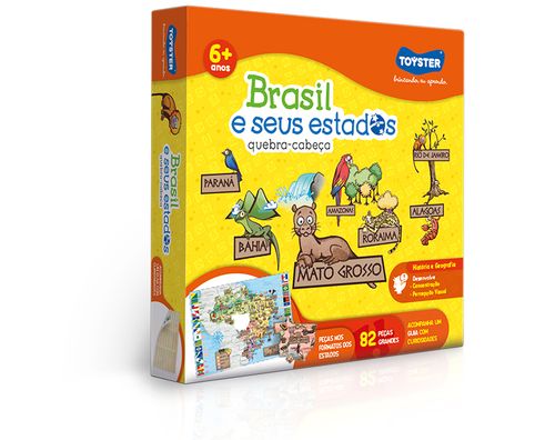 Quebra - Cabeca Brasil e Seus ESTADOS - 82 PC TOYSTER