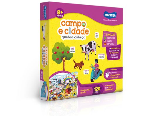 Quebra - Cabeca Grandao 120 Pc - Campo e Cidade TOYSTER
