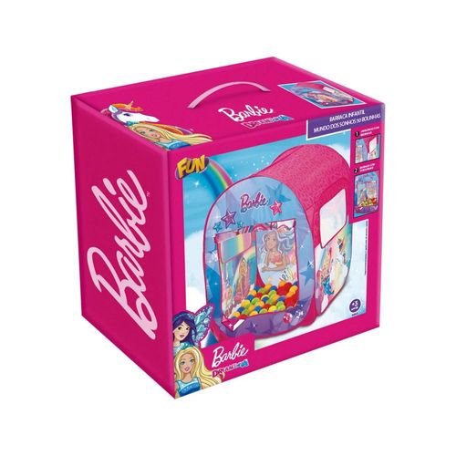Barraca Infantil Barbie - Mundo dos Sonhos 50 Bolinhas BARAO