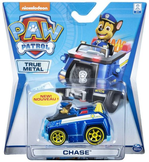 Patrulha Canina - Mini Veiculo em Clip Strip - True Metal - Chase Azul Royal SUNNY BRINQUEDOS