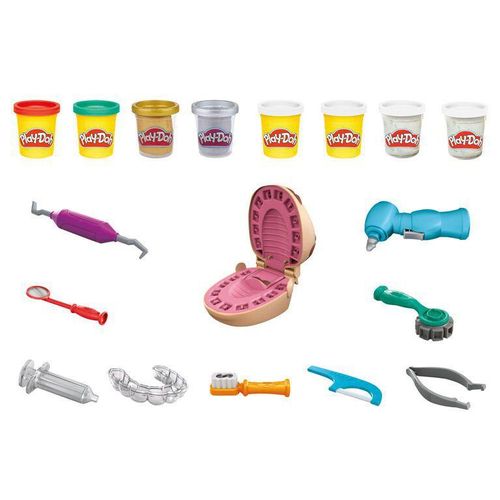 Conjunto Play-Doh - Brincando de Dentista NOVO HASBRO