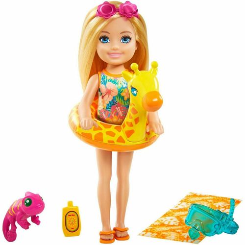 Barbie DHA Chelsea Conjunto Praia e Animais Estimacao MATTEL