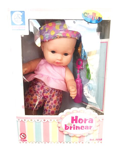 Boneca Hora de Brincar - Acessorios para comida - Chapeu Roxo - 2238 COTIPLAS