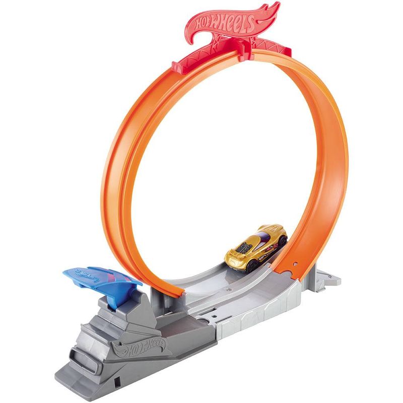 Pista Hot Wheels Track Builder Set De Acrobacias Rei do Looping