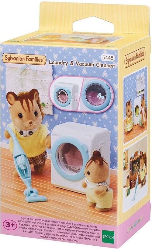 Maquina de lavar roupa e Aspirador de po - Sylvanian Families EPOCH MAGIA