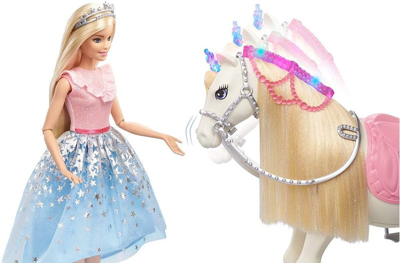Boneca Barbie e Cavalo - Aventura Das Princesas Gml79 - MP Brinquedos