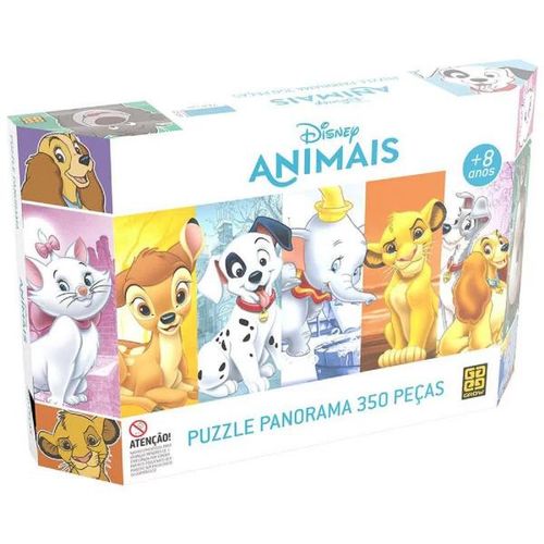 Quebra cabeca Panorama - 350 pecas - Disney Animais GROW