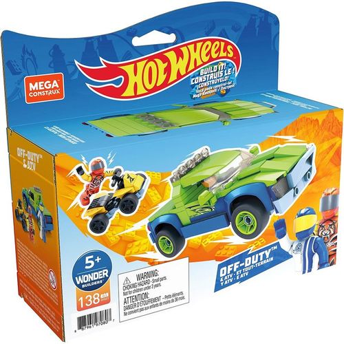 Blocos de Encaixe - Mega Construx - Hot Wheels - Corredor e Quadriciclo MATTEL