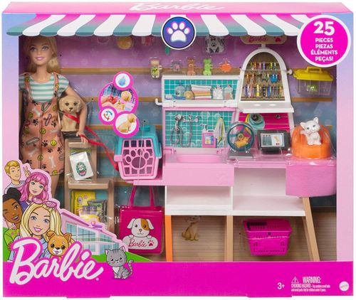 Boneca Barbie Pet Shop - Animais de Estimacao - GRG90 MATTEL MATTEL