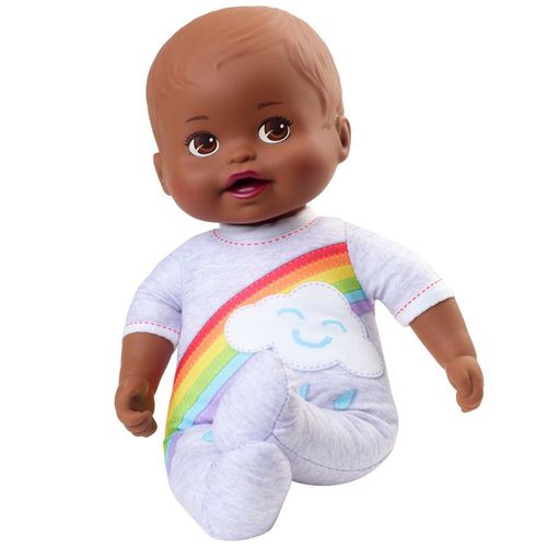 Little Mommy Meu Primeiro Abraco  - Macacao Arco Iris - Negra MATTEL