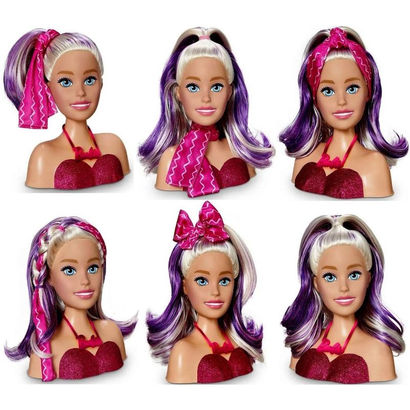 Barbie Styling Head Hair Boneca Para Maquiar - Pupee em Promoção