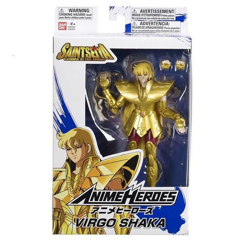 Boneco articulado Cavaleiros do Zodiaco Shaka de Virgem - Cavaleiro de Ouro BARAO