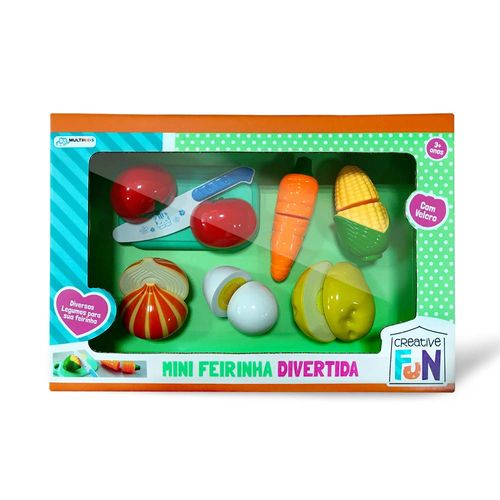 Creative Fun Mini Feirinha Divertida legumes com velcro MULTIKIDS