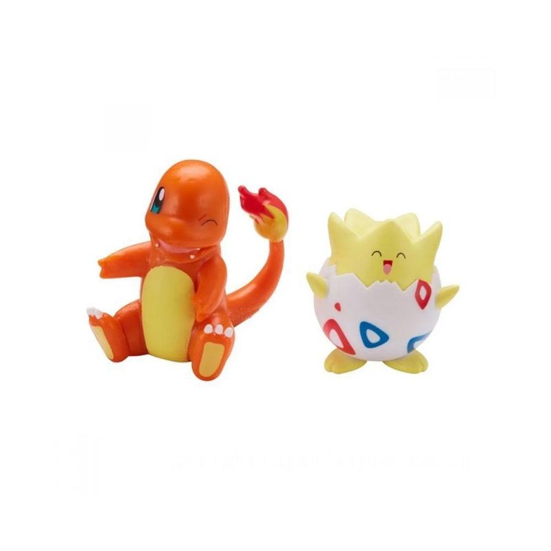 Bonecos Pokemon Figura de Batalha Togepi + Charmander - 2601 SUNNY  BRINQUEDOS