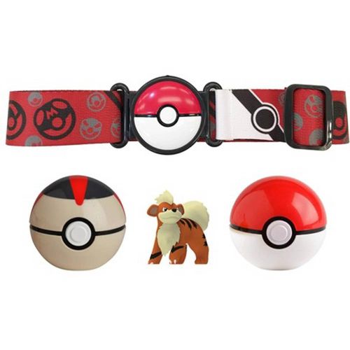 Cinto Pokemon - Com Pokebola e Figura do Growlithe SUNNY BRINQUEDOS