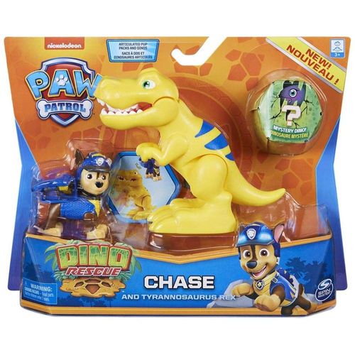 Patrulha Canina - Figuras Dino Sortidas - Chase e Tyrannosaurus Rex SUNNY BRINQUEDOS