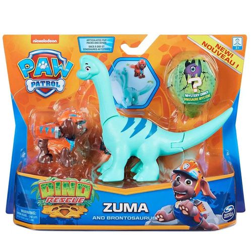 Patrulha Canina - Figuras Dino Sortidas - Zuma e Brontosaurus SUNNY BRINQUEDOS