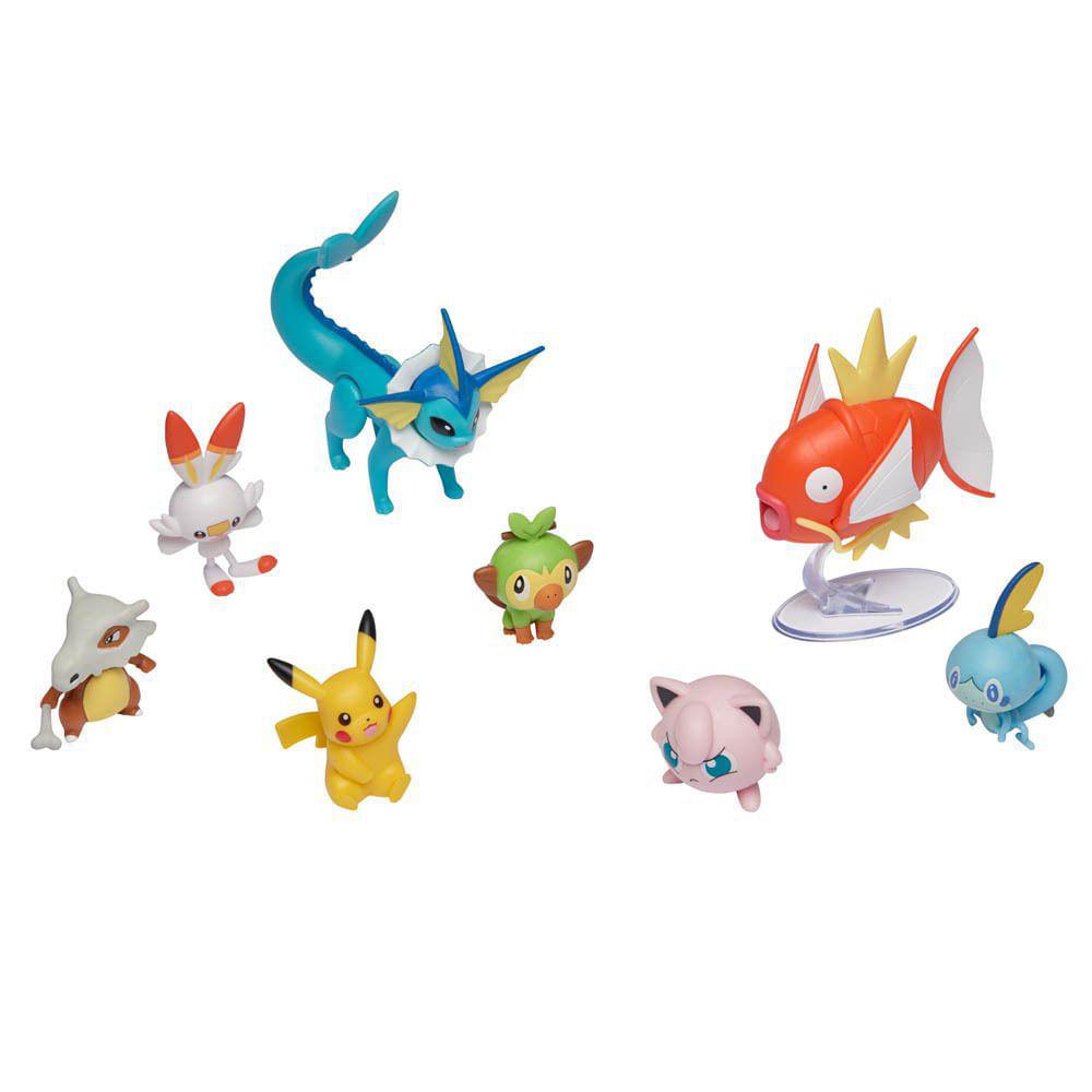 Conjunto de figuras de batalha com tema de pogo de Pokemon: 4.5