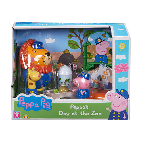 Peppa Pig - Playset Temas - Peppa Pig um Dia no Zoologico SUNNY BRINQUEDOS
