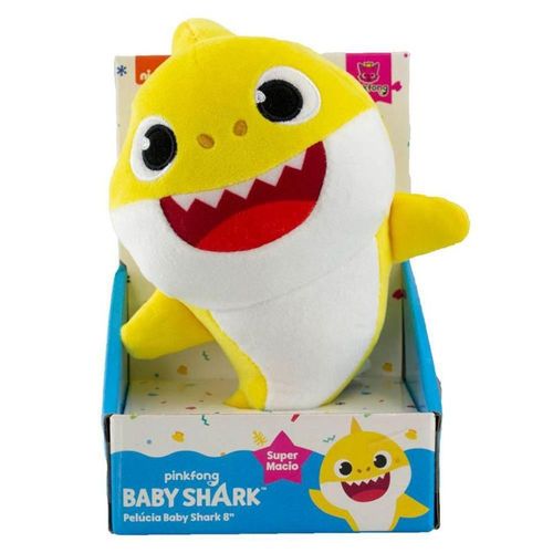 Baby Shark Pelucia 8 - Super Macio - Amarelo SUNNY BRINQUEDOS