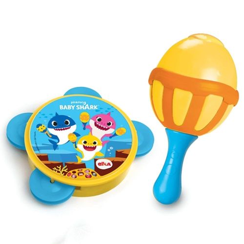 Instrumentos Musicais - Nickelodeon - Maraca e Pandeiro Baby Shark ELKA