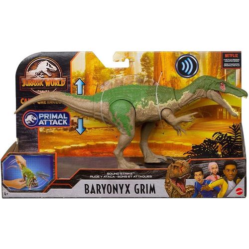 Figura - Ruge e Ataca - Jurassic World - Com Som - Baryonyx Grim MATTEL