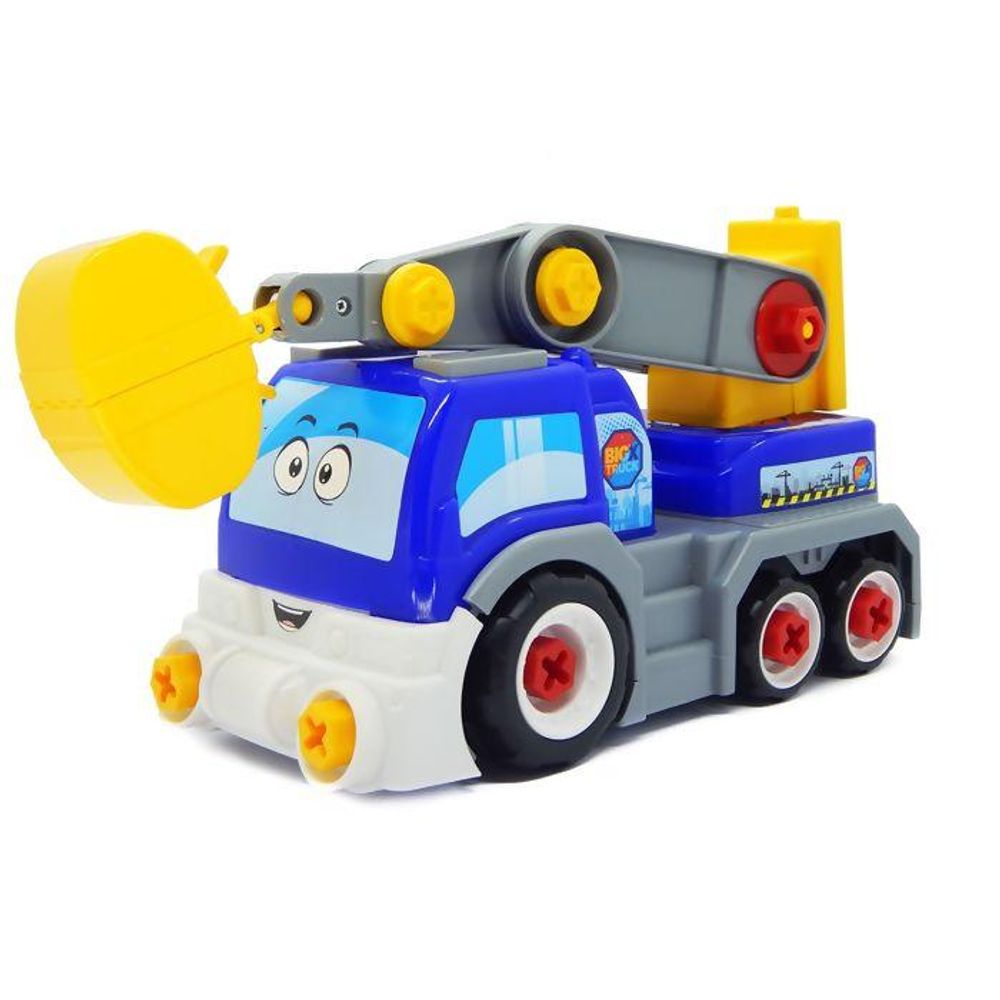 Baixe Caminhão de Brinquedo Azul com Frente Inclinada PNG