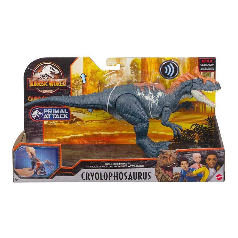 Jurássico dominion do mundo rugido strikers ichthyovenator rugido som chomp  ataque dinossauro figura de ação para crianças presente aniversário -  AliExpress