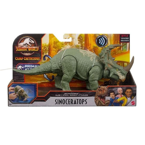 Jurassic World Dinossauro de brinquedo Sinoceratops Ruge, HDX43, Multicor  em Promoção no Oferta Esperta