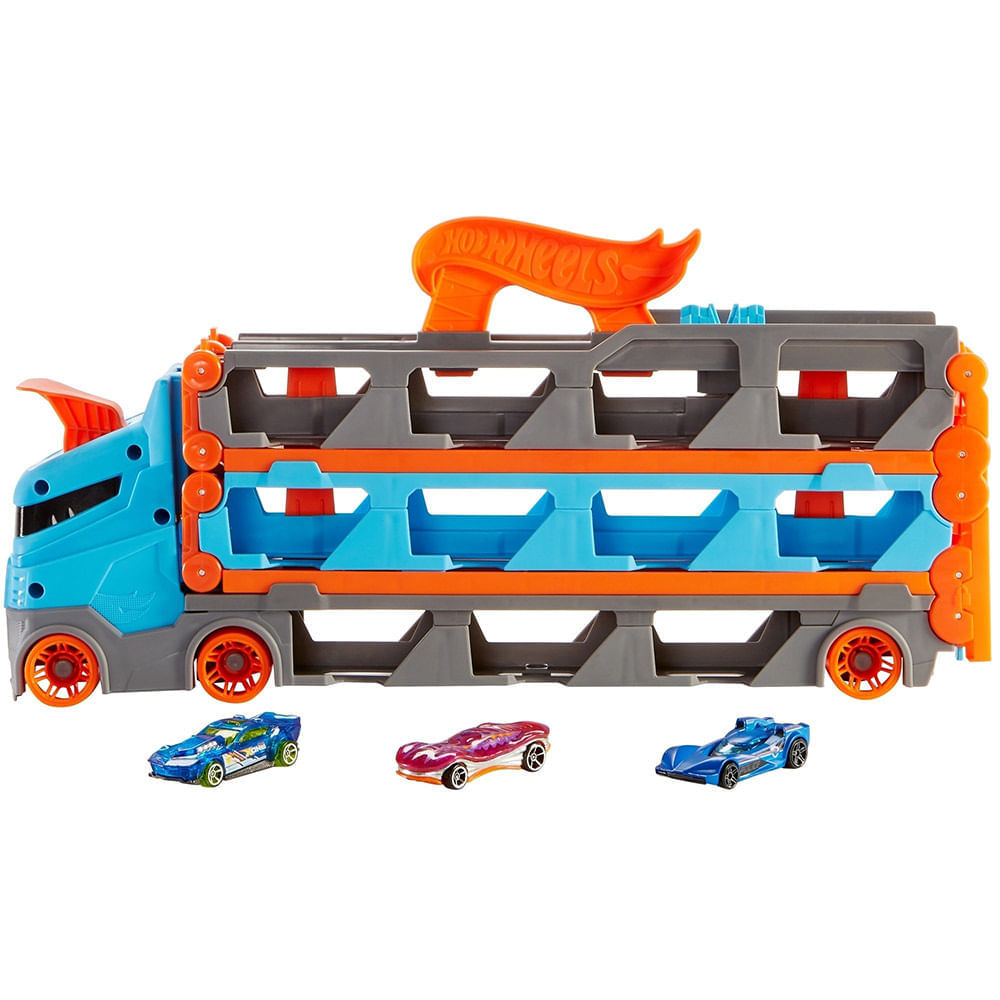 HOT WHEELS City, Guincho, Pista de Carrinho, com 3 Carrinhos, A partir