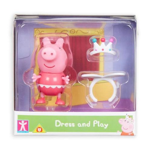 Figuras Peppa Pig com Roupinhas - Peppa com Tiara - 2319 SUNNY BRINQUEDOS