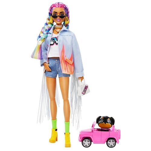 Barbie Extra Morena com Tranca - GRN27 - Arco-iris MATTEL