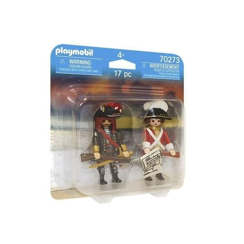 Playmobil - Duo Pack Pirata e Soldado Britanico - 17 Pecas SUNNY