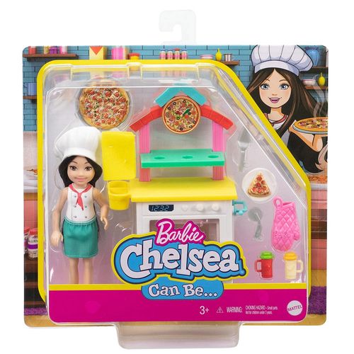 Boneca Barbie - Mundo De Chelsea - Conjunto - Pizzaiola MATTEL