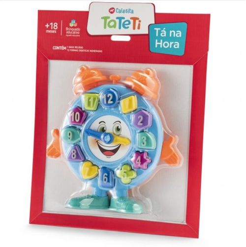 Ta Na Hora Relogio Didatico - Brinquedo Educativo - Azul TA TE TI INDUSTRIA E