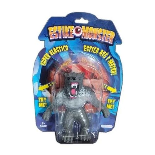 Estike Monster Boneco Super Elastico - Estica ate 1m - Lobisomem MULTIKIDS