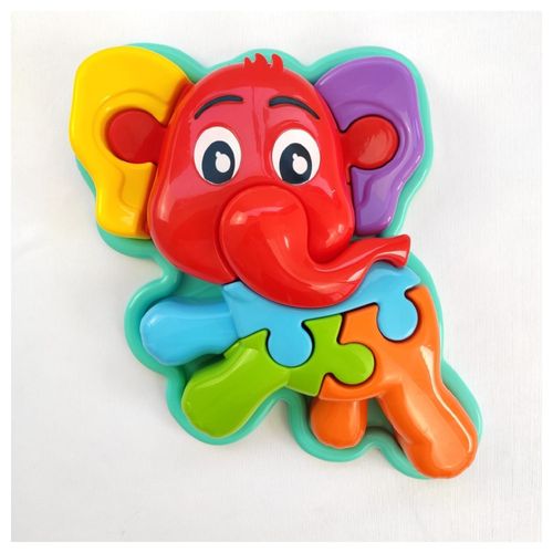 Puzzle - Elefante 3D  Animal  - Vermelho TA TE TI INDUSTRIA E